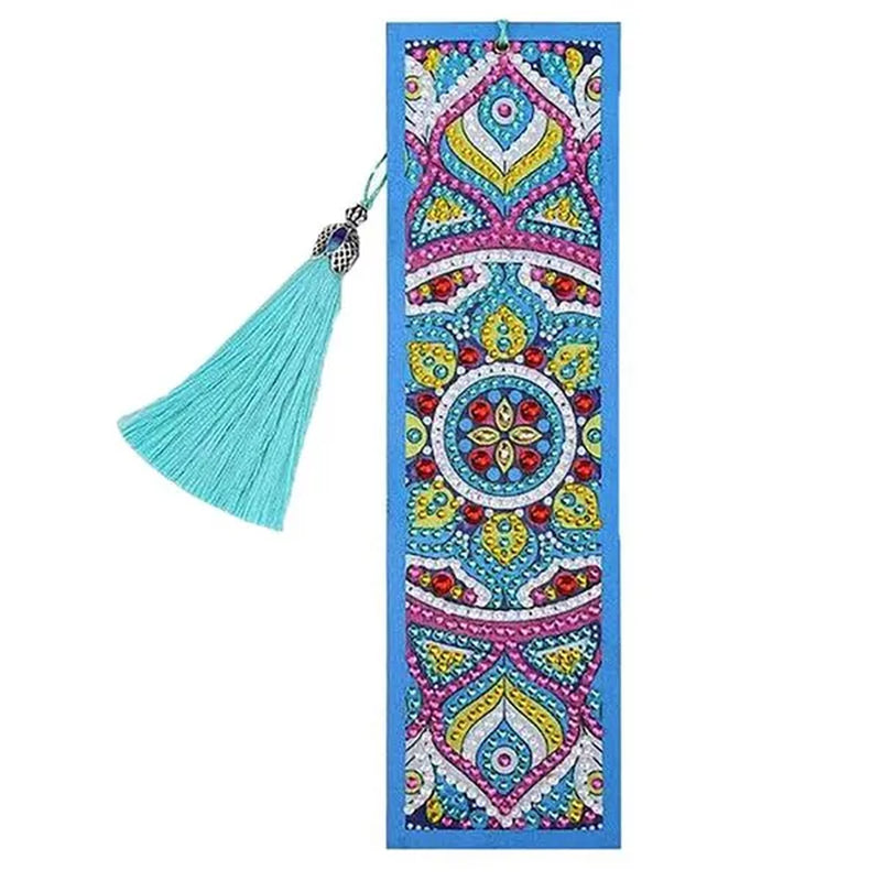 5D Diamond Bookmark Kits DIY Special Shaped Painting Bookmark with Tassel Craft Supplies