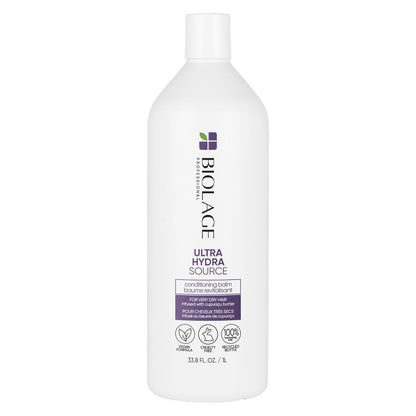 Biolage Ultra Hydra Source Conditioner - Intensely Conditions & Replenishes, for Very Dry, Thick, Coarse Hair, with Micro-Dosed with Cupuaçu Butter & Salicylic Acid, Packaging May Vary - WORLD TIME VISITS