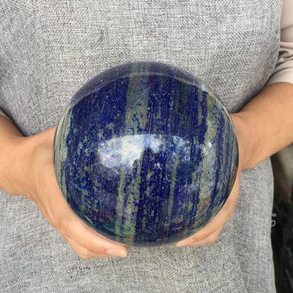 1KG+ Natural Lapis Lazuli Sphere Rock Quartz Crystal Ball Reiki Healing