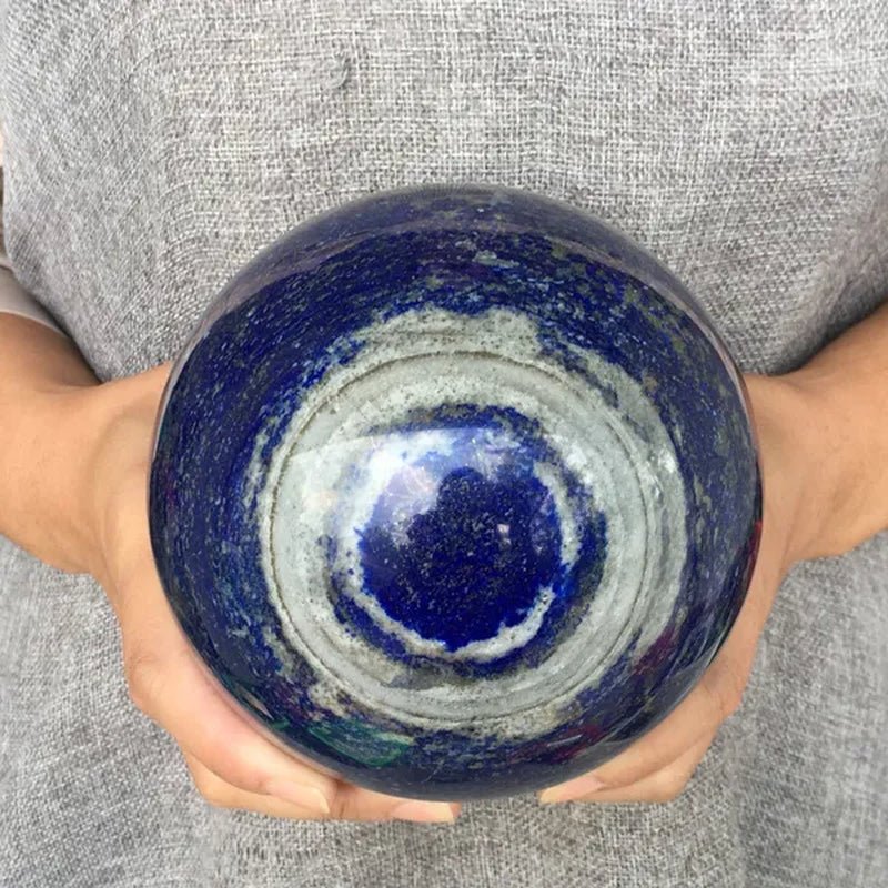 1KG+ Natural Lapis Lazuli Sphere Rock Quartz Crystal Ball Reiki Healing - WORLD TIME VISITS