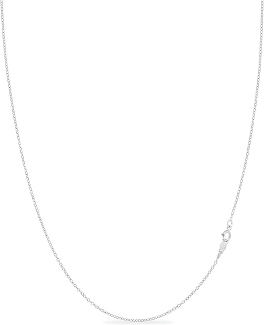 1Mm 925 Sterling Silver Necklace for Women | 16 - 36 Inch Long Silver, 18K Gold, Rose Gold Necklaces for Women - Made in Italy Real Cable Chain Jewelry | Dainty Cadena De Plata S925 Para Mujer - WORLD TIME VISITS