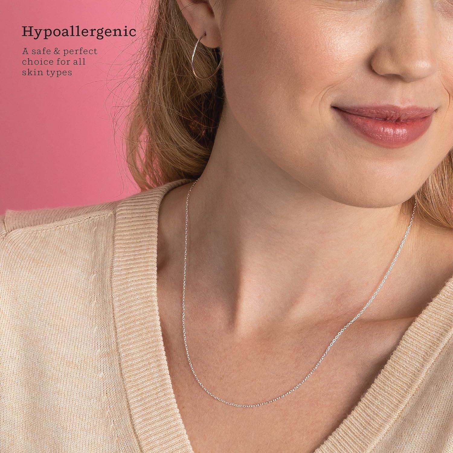 1Mm 925 Sterling Silver Necklace for Women | 16 - 36 Inch Long Silver, 18K Gold, Rose Gold Necklaces for Women - Made in Italy Real Cable Chain Jewelry | Dainty Cadena De Plata S925 Para Mujer - WORLD TIME VISITS