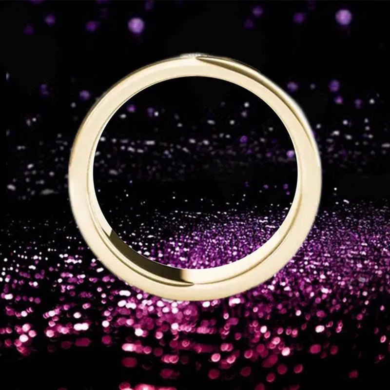 1Pc Luxury Romantic Couple Jewelry Accessories Men'S Diamond Ring Ladies Heart Diamond Couple Ring Bride Wedding Engagement Jewelry Us 6-11