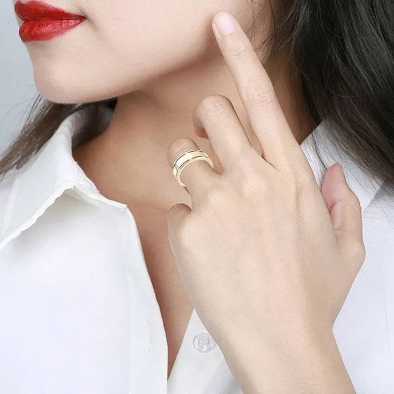 1Pc Luxury Romantic Couple Jewelry Accessories Men'S Diamond Ring Ladies Heart Diamond Couple Ring Bride Wedding Engagement Jewelry Us 6-11