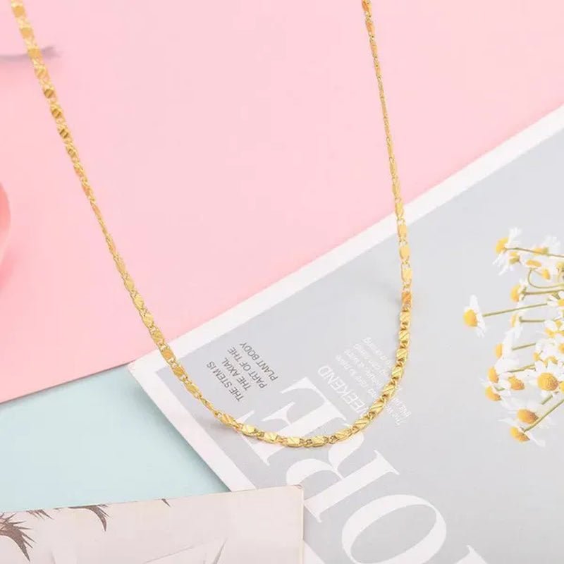 1pc/3pcs Men's Women's 16-30 Inch European Fashion Luxury Solid Chain Necklace Bridal Wedding Engagement High Jewelry Gifts