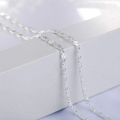 1pc/3pcs Men's Women's 16-30 Inch European Fashion Luxury Solid Chain Necklace Bridal Wedding Engagement High Jewelry Gifts