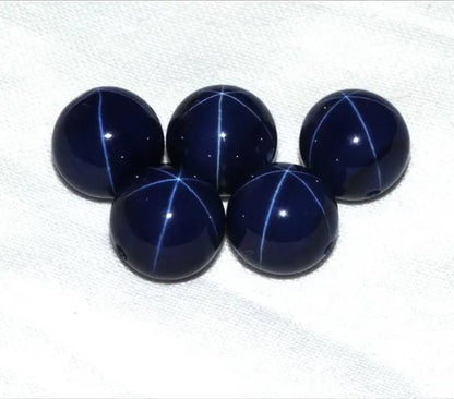 1PCS 4mm 6mm 7mm 10mm 12mm Natural Ruby Star Sappire 6 Buds Circular Cabochon Ring Size Loose Gemstone Star Gem for Diy Ring Pendant Earings Necklace - WORLD TIME VISITS