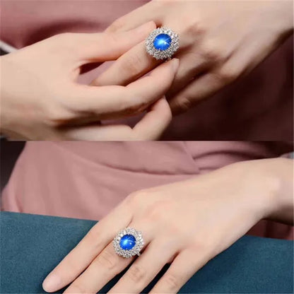 1PCS 4mm 6mm 7mm 10mm 12mm Natural Ruby Star Sappire 6 Buds Circular Cabochon Ring Size Loose Gemstone Star Gem for Diy Ring Pendant Earings Necklace