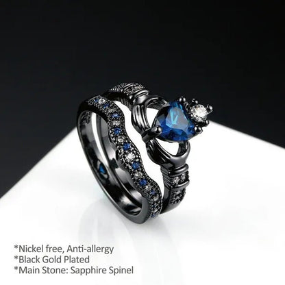 1Pcs Luxury Couple Rings Natural Gemstones Rings Promise Rings 925 Sterling Silver Rings for Women Stainless Steel Rings for Men Romantic Mens Ring Wedding Engagement Ring Fine Jewelry Accessories