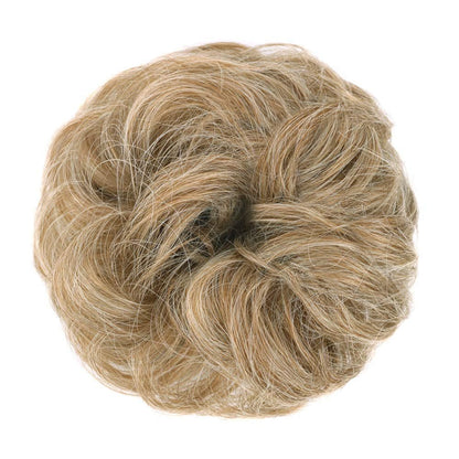 1PCS Messy Hair Bun Hair Scrunchies Extension Curly Wavy Messy Synthetic Chignon for Women (27/613) - WORLD TIME VISITS