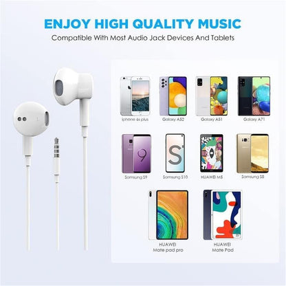 2 Pack Wired Iphone Earbuds/Wired Headphones with 3.5Mm Wired Earphones[Mfi Certified] with Microphone Volume Control Compatible for Iphone,Ipad,Ipod,Computer,Mp3/4,Android Most 3.5Mm Audio Devices