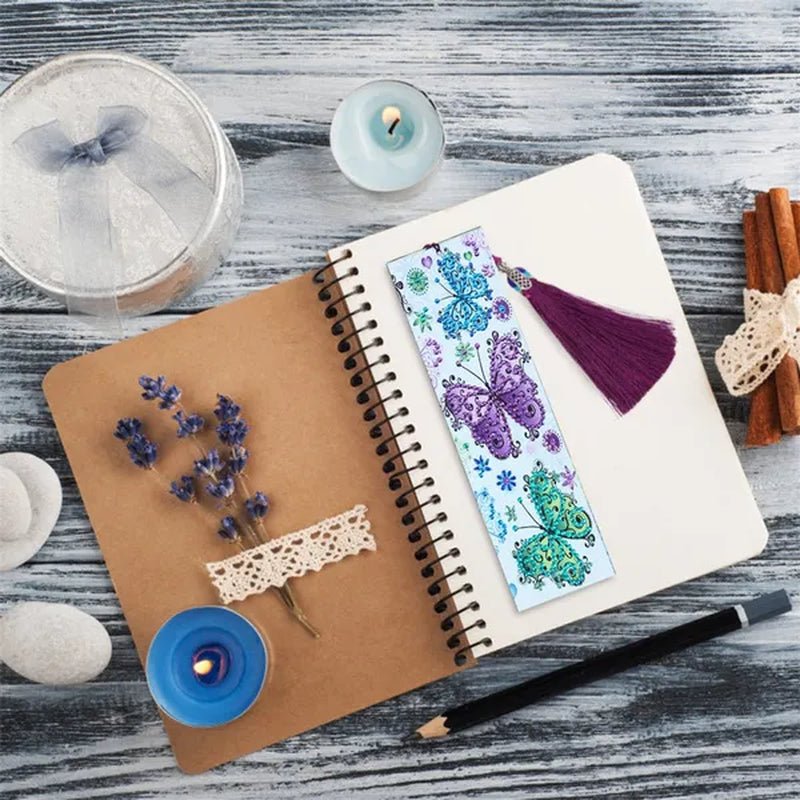 20 Types New Diy Leather Book Marks Special Shaped Diamond Painting Tassel Bookmarks Crafts 5D Exquisite Diamond Bookmark Learning Gifts - WORLD TIME VISITS