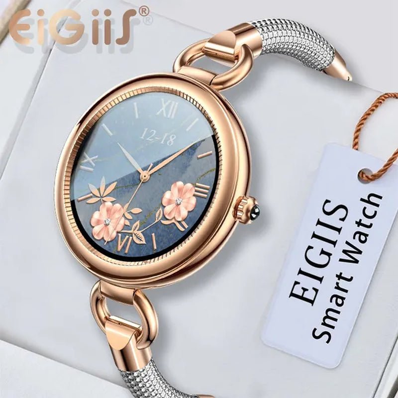 2022 EIGIIS Fashion Smart Watch Full Touch Luxury Smartwatch Women Health Monitor Multi - sports Modes Fitness Bracelet For Ladies - WORLD TIME VISITS