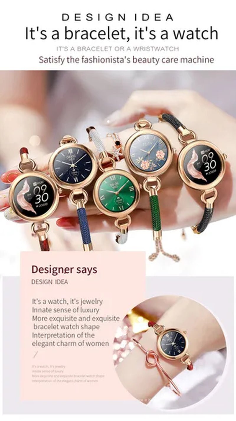 2022 EIGIIS Fashion Smart Watch Full Touch Luxury Smartwatch Women Health Monitor Multi - sports Modes Fitness Bracelet For Ladies - WORLD TIME VISITS