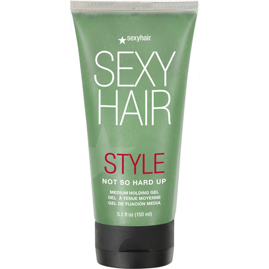 Style Not so Hard up Medium Holding Gel, 5.1 Oz | Flexible Formula | Allows for Re-Styling | All Hair Types