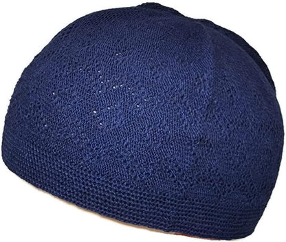 Pack 6 Colors Muslim Beanie Prayer Cap Amn-334 Islam Kufi Hat Knit Crochet Taqiyah Takke Skull Topi Headware Eid Ramadan Gift