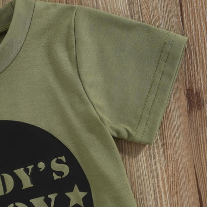 Summer Toddler Infant Boy Clothes Short Sleeve T Shirts Tops Camouflage Shorts Set Cute Baby Boy Outfits