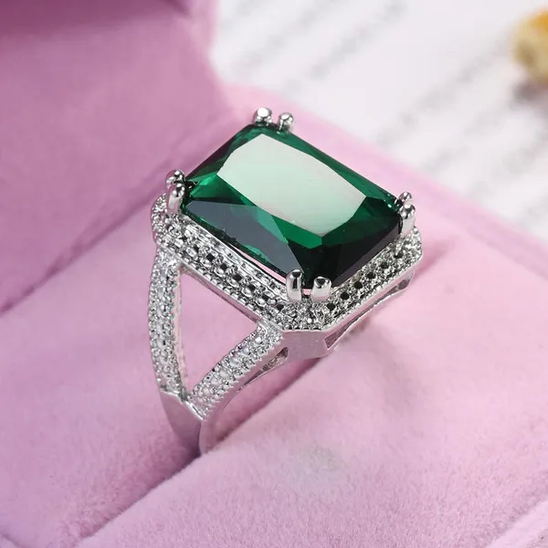 925 Ring Rings for Women New Model Fashion Jewelry Zircon Square Rings Wedding Jewelry Engagement Diamond Rings
