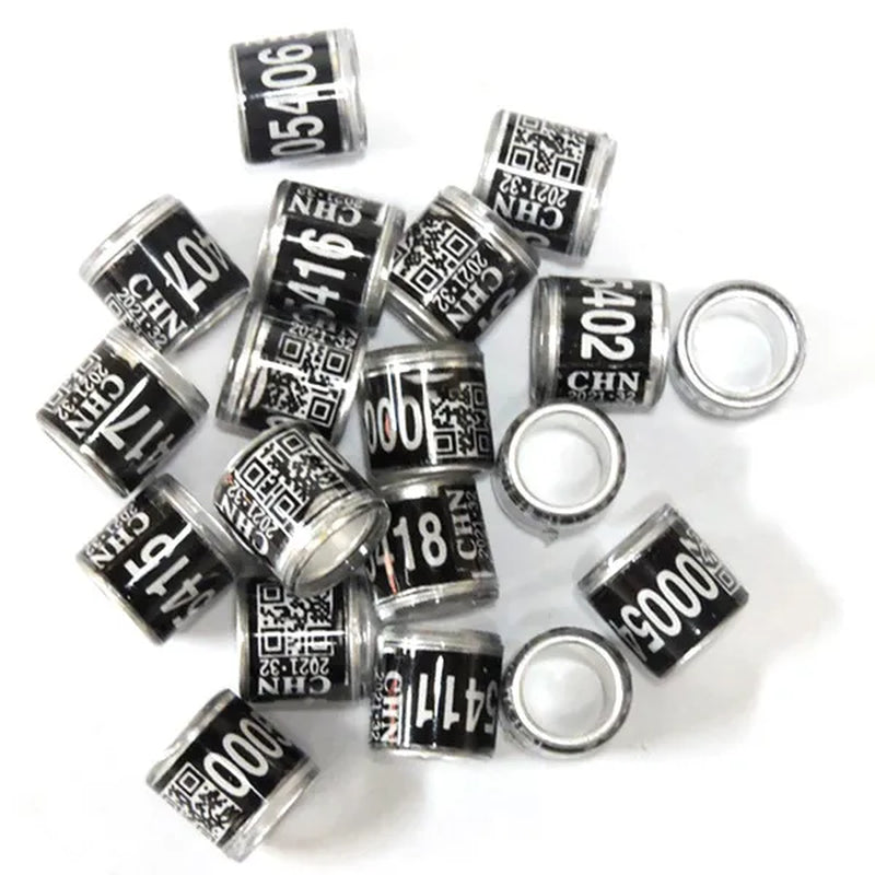 50 Pcs Mixed Color Dove Bands Bird Foot Ring Species Identify Training Rings Pet Bird Label Sign for Pigeon Dove Chicks Small Poultry Pet Supplies ZIO