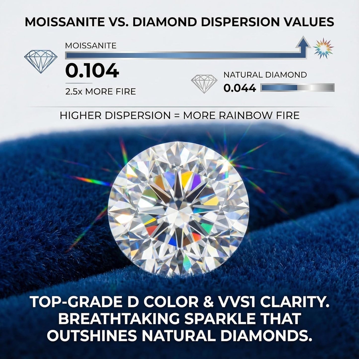2.1Ct Women'S Moissanite Cross Necklace - S925 Sterling Silver White Pendant, D Color VVS1 Clarity Moissanite with GRA Certificate, Anniversary Birthday Mother'S Valentine'S Day Gift
