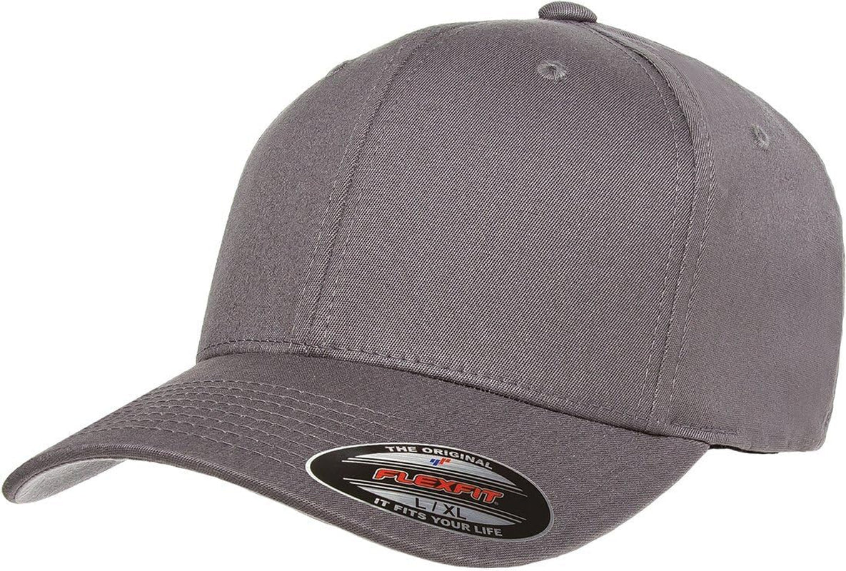 Mens Visor Baseball-Caps, Gray, 6 3/4-7 US