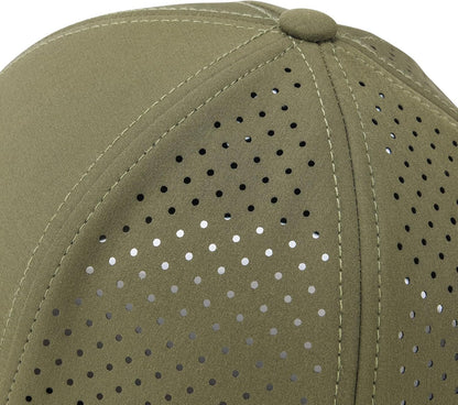 Men Quick Dry Baseball Cap Laser Cut Mesh Ball Curved Brim Snapback Hat