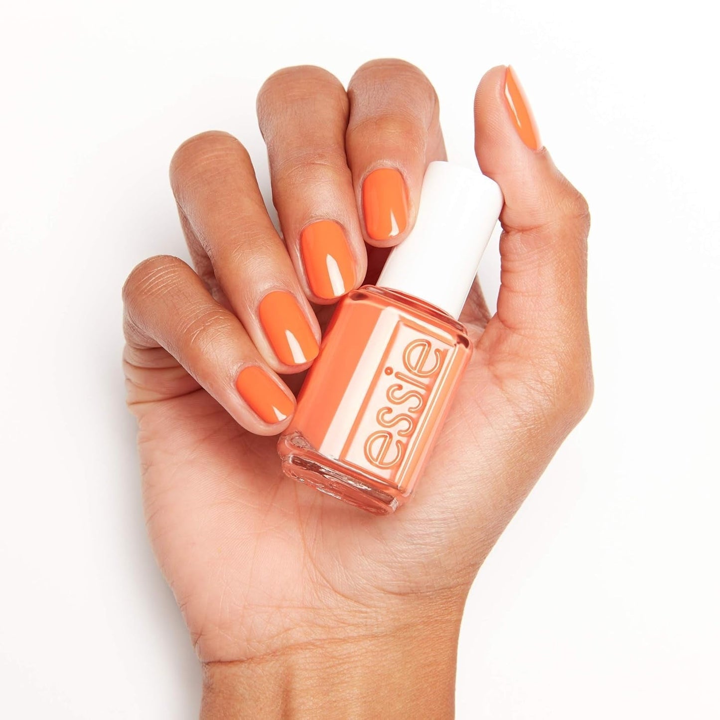 Nail Polish, Summer 2020 Sunny Business Collection, Vibrant Tangerine Nail Color with a Cream Finish, Any-Fin Goes, 0.46 Fl Ounce