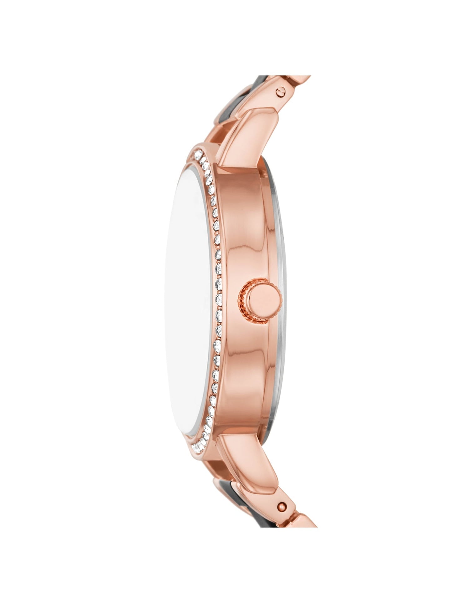 Women'S Rose Gold Tone Watch and 2-Piece Bracelet Set
