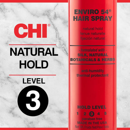 Enviro 54 Hairspray, Firm Hold, Lightweight Spray to Finish & Secure Hairstyles, Sulfate & Paraben-Free, 2.6 Oz