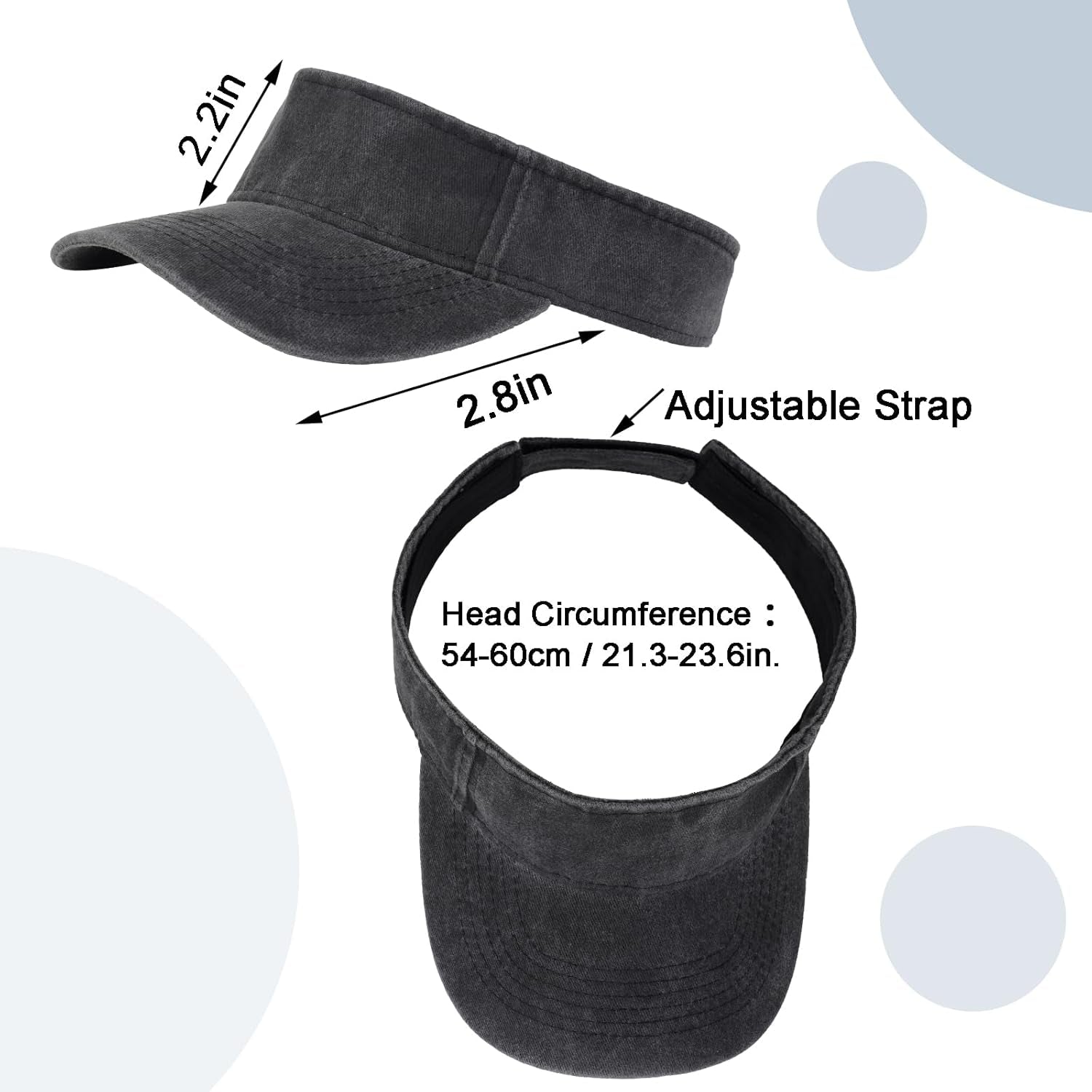 1 Piece of Sport Wear Athletic Visor Sun Sports Visor Hat Visor Adjustable Cap for Women and Men (One Size) - WORLD TIME VISITS