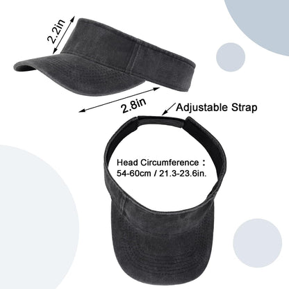 1 Piece of Sport Wear Athletic Visor Sun Sports Visor Hat Visor Adjustable Cap for Women and Men (One Size) - WORLD TIME VISITS