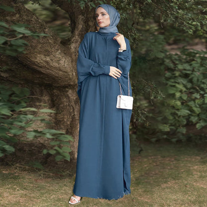 Abayas for Women Muslim Dress Modest Maxi Robe Abaya Kaftan Dresses Eid Prayer Clothes Arabian Islamic Dubai Outfit