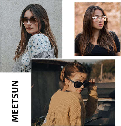 Polarized Sunglasses for Women Men Trendy Classic Retro Designer Style Fashion UV400 Protection