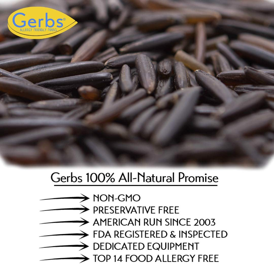 Wild Black Canadian Rice 2 LBS. Premium Grade | Top 14 Food Allergy Free | Freshly Harvested Packed in Resealable Bulk Bag | High in Protein, Fiber & Antioxidants | Gluten Peanut Tree Nut Free