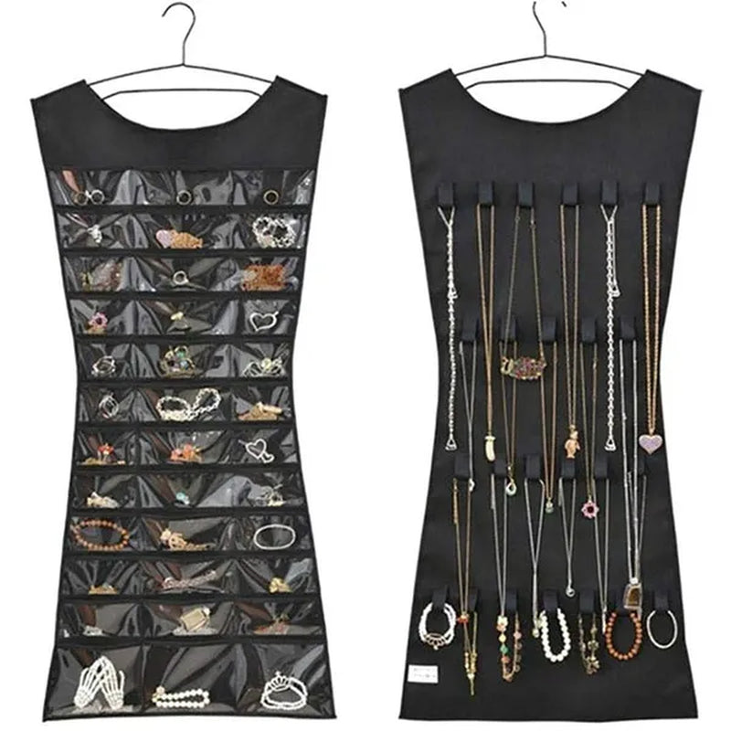 New Jewelry Large Hanging Storage Bag Jewelry Holder Necklace Bracelet Earring Ring Organizer Bag - WORLD TIME VISITS