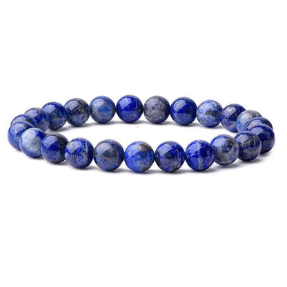 6mm 8mm Natural Stone Chakra Beaded Charm Bracelets Tiger Eye Amethyst Lapis Lazuli Healing Beads Bracelet Women Yoga Jewelry