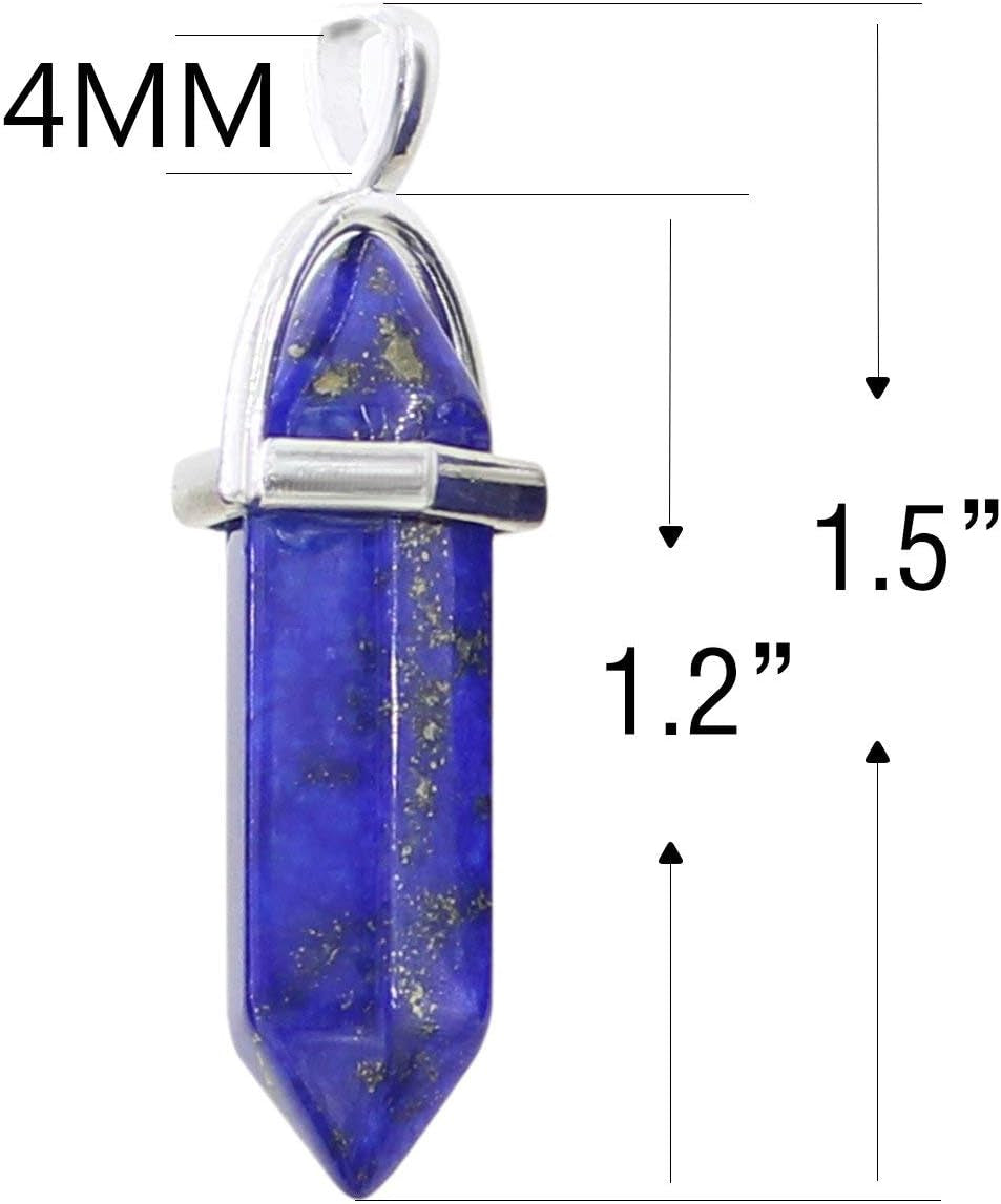Wholesale 10PCS Natural Lapis Lazuli Hexagonal Stone Healing Point Chakra Pendants Bulk Charms for Jewelry Making