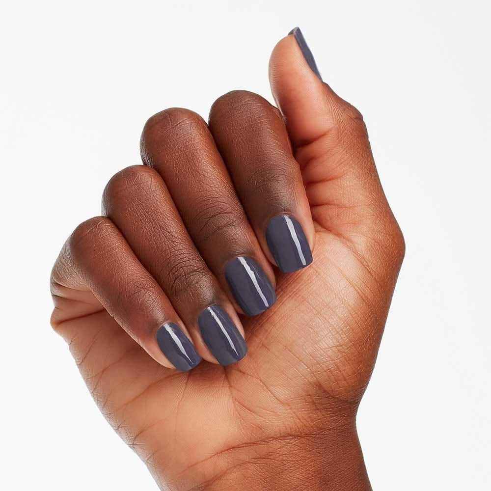 OPI Nail Lacquer Nail Polish | Opaque Dark Black & Gray Crème Chip Resistant Nail Polish | Vegan, Fast Drying, Streak Free