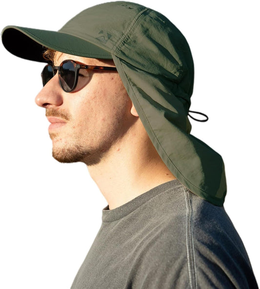 L/XL/XXL UV50+ Waterproof Neck Flap Baseball Sun Cap