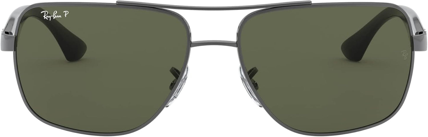 Men'S RB3483 Metal Square Sunglasses