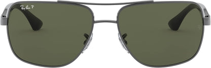 Men'S RB3483 Metal Square Sunglasses