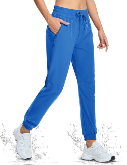 Women'S Hiking Pants Lightweight Quick Dry Water Resistant Athletic Running Joggers with Pockets Outdoor Travel