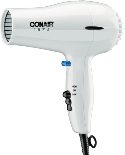 247W White Compact Hair Dryer - 1875W - WORLD TIME VISITS