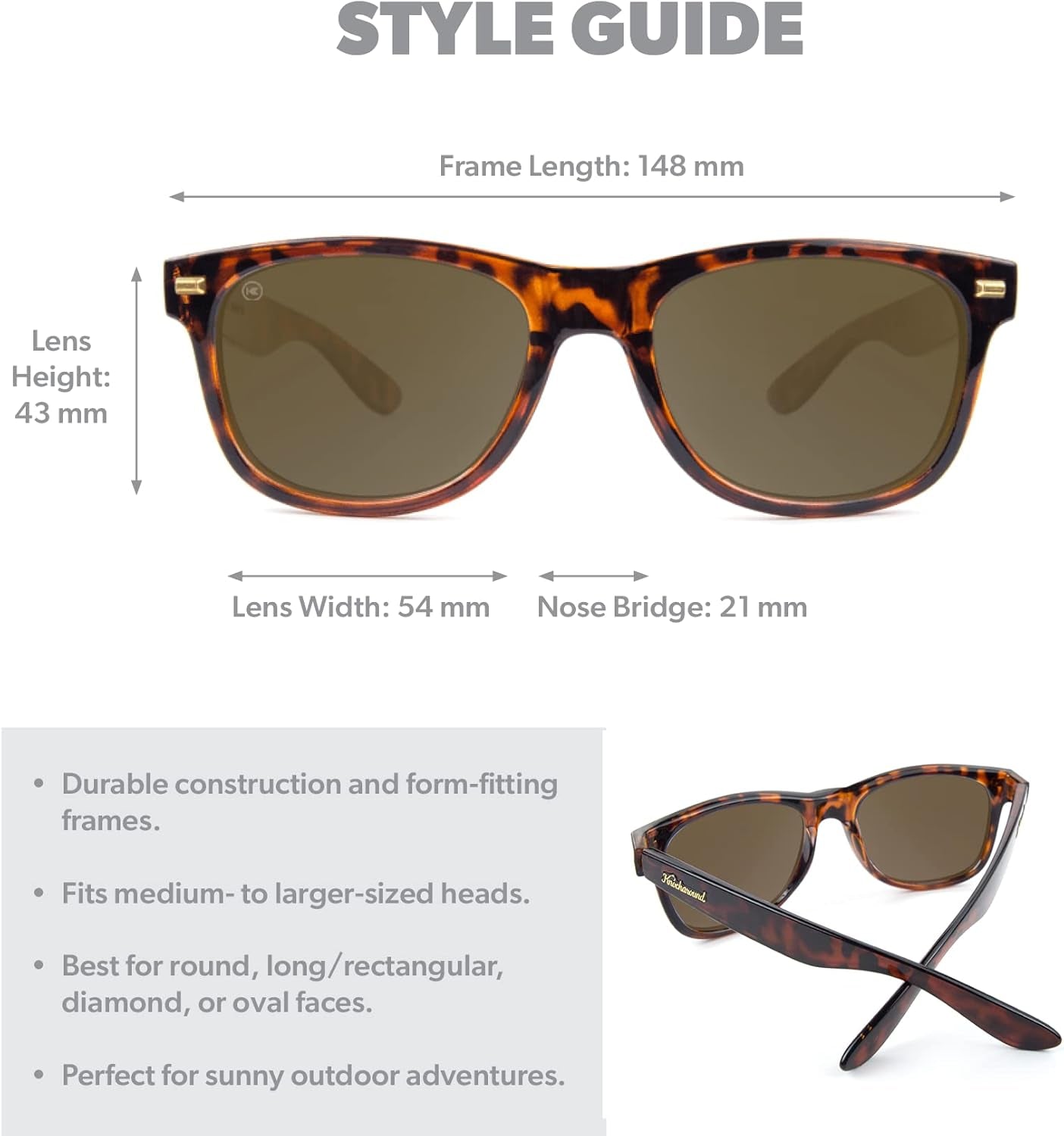 Fort Knocks Polarized Sunglasses for Men & Women - Impact Resistant Lenses & Full UV400 Protection