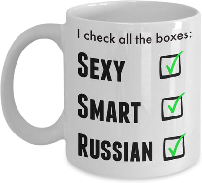 Funny Russian Pride Coffee Mug for Men or Women - I Am Proud Novelty Love Cup - WORLD TIME VISITS