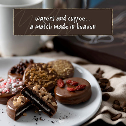 25 Valentines Chocolate Covered Cookies Gift Basket, Gourmet Candy Gift Box for Food Delivery, Cookie Gifts for Men Women Kids and Friends - WORLD TIME VISITS