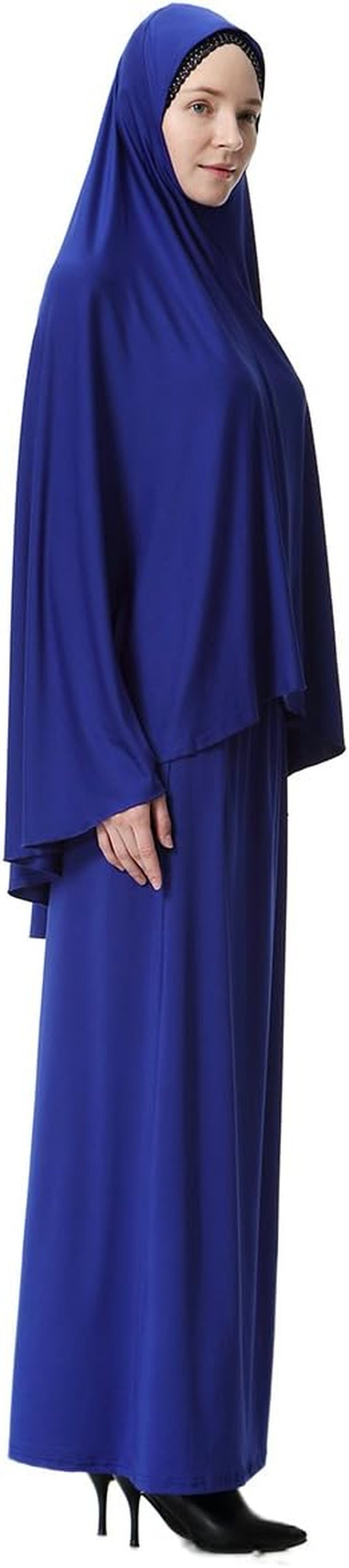 Muslim Islamic Women'S Khimar 2Pcs Sets Soft Distinctive Prayer Dress Hijab Abaya Suit(10 Colors Available)