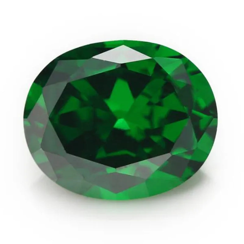 2PC 2.0Ct Loose Gemstone Oval Cut Cubic Zirconia Stone Jewelry Production Craft Bead Grade VVS 6*8Mm /0.23*0.31Inch