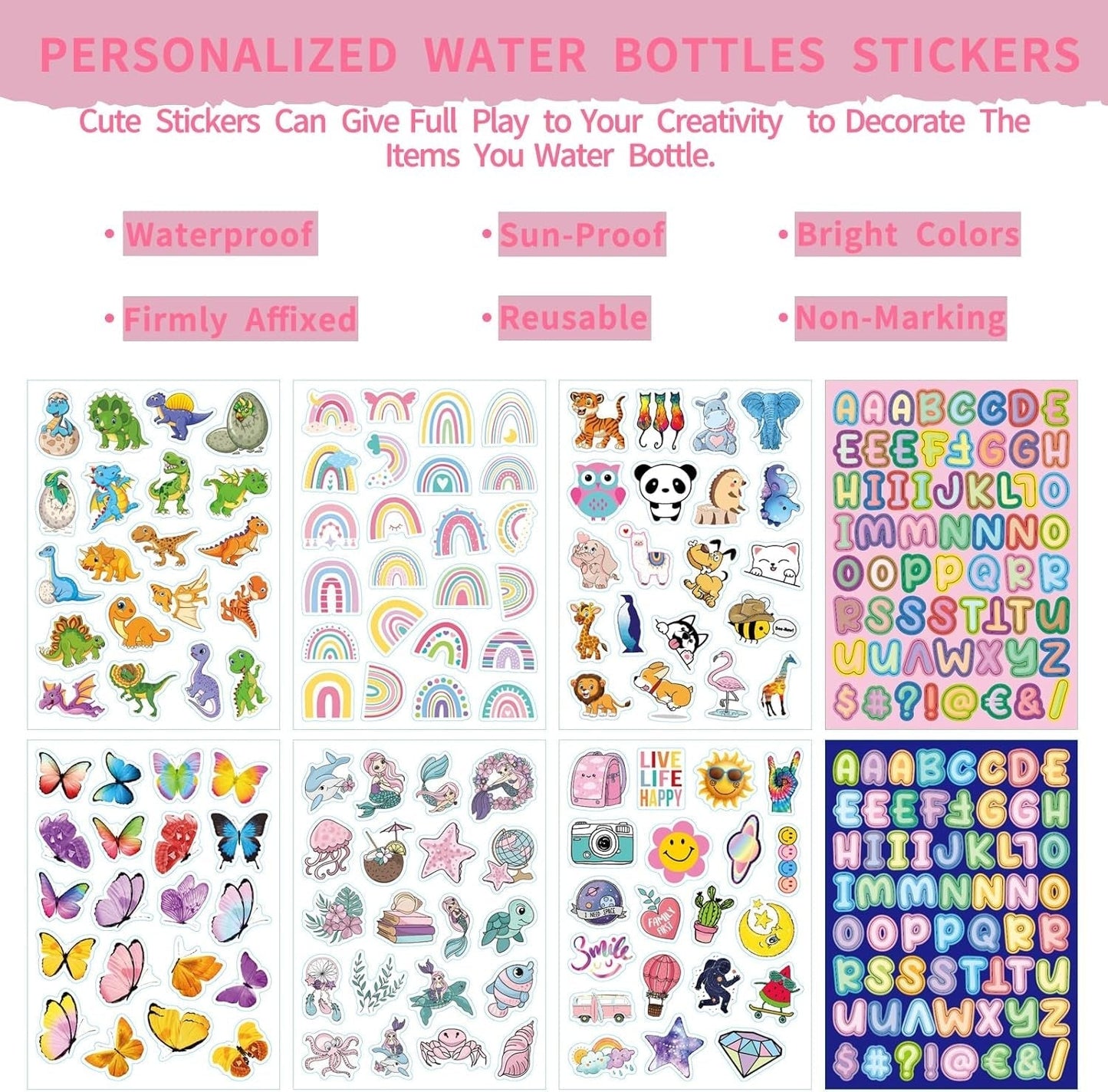 Kids Water Bottle for School, 16Oz Stainless Steel Insulated Water Bottle Kids with Straw Lid for Girls, Boys (Sweat Peach)