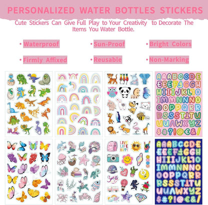 Kids Water Bottle for School, 16Oz Stainless Steel Insulated Water Bottle Kids with Straw Lid for Girls, Boys (Sweat Peach)